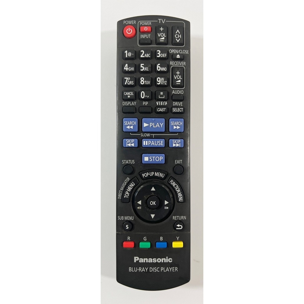 Panasonic N2QAKB000076 Blu-Ray Disc Player REMOTE CONTROL